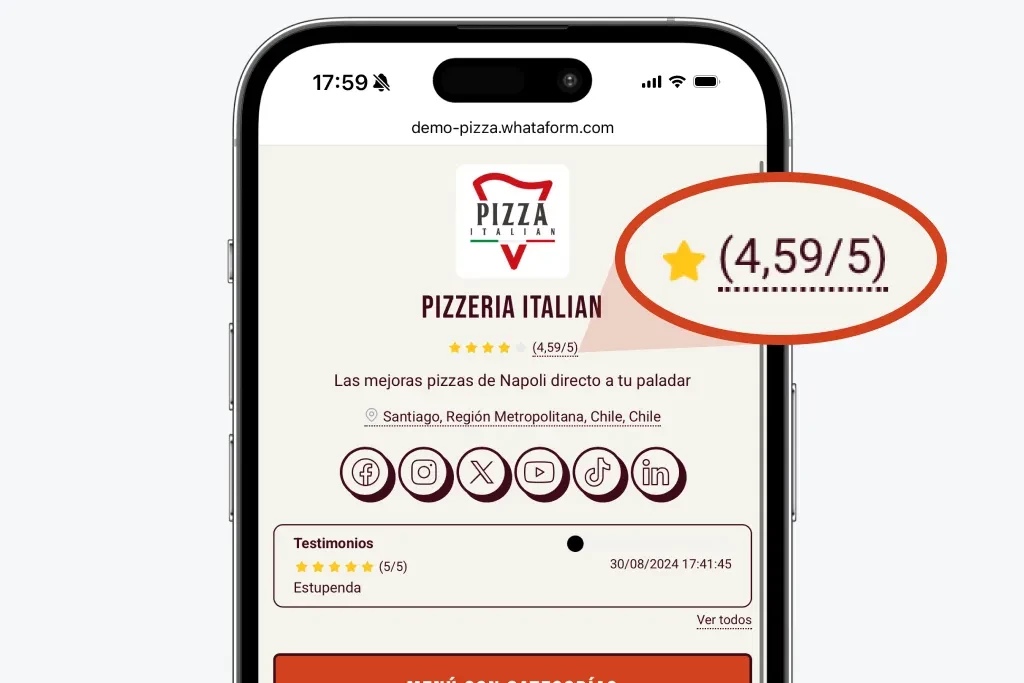 Reseñas y valoraciones