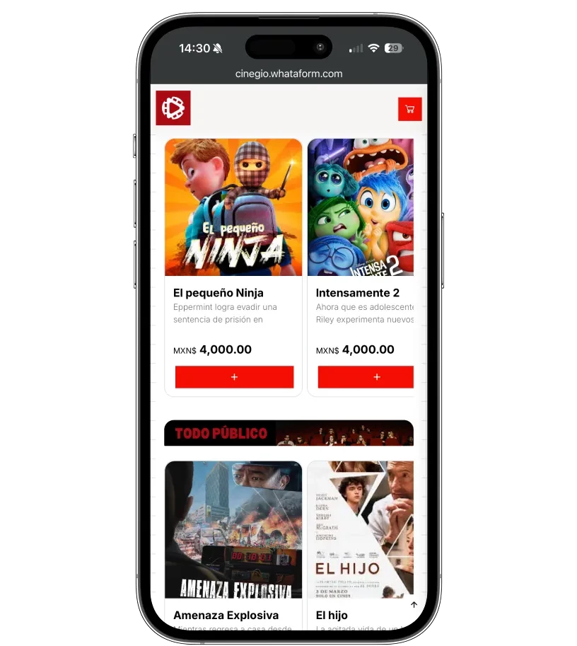 Cine / Películas / Series — hero