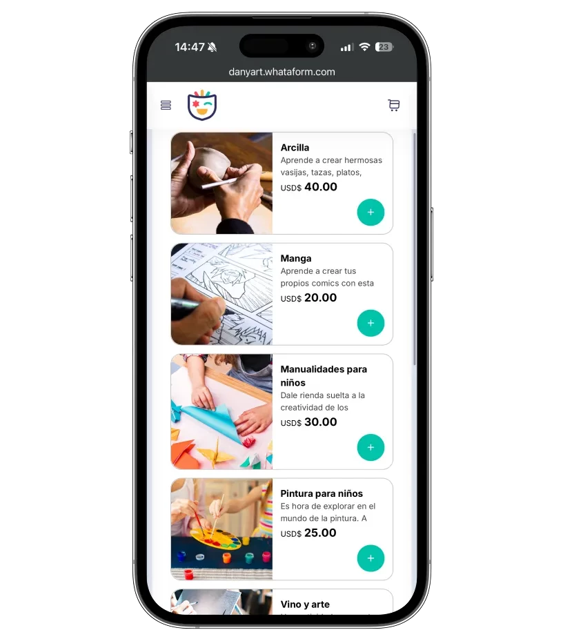 Arte y Manualidades — hero