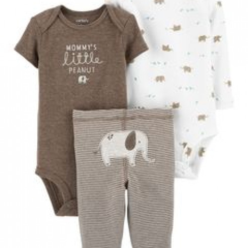 Conjunto De 3 Piezas Lcs Elefante