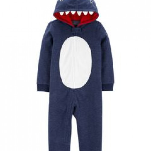 Pijama de 1 Prenda de Lana con Gorro