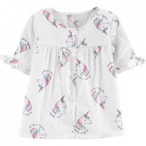 Blusa Satén Unicornio