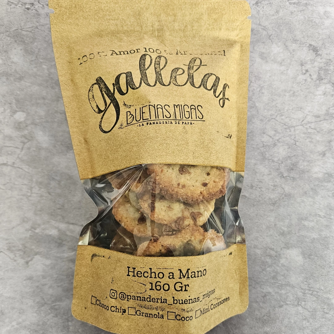 Paquete galleta de avena con granola 160 gr