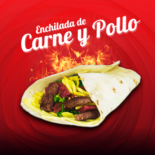 ENCHILADA CARNE Y POLLO