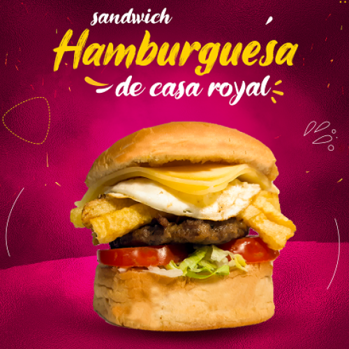 HAMBURGUESA DE CASA ROYAL