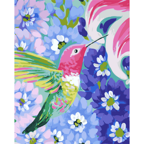 Humming Bird (PBN) - (30x40)