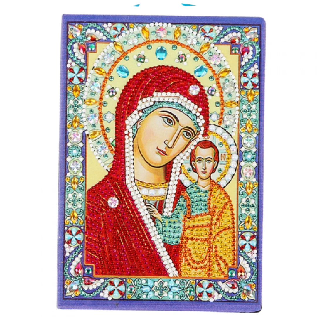 Cuaderno Virgen y Niño Jesus Diamond Painting