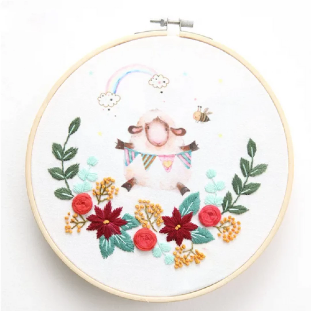 Bordado Oveja Blanca