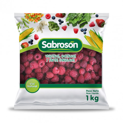 Frambuesa Entera Congelada 1KG