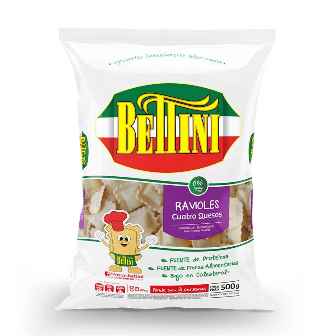 Ravioles 500 g Cuatro Quesos