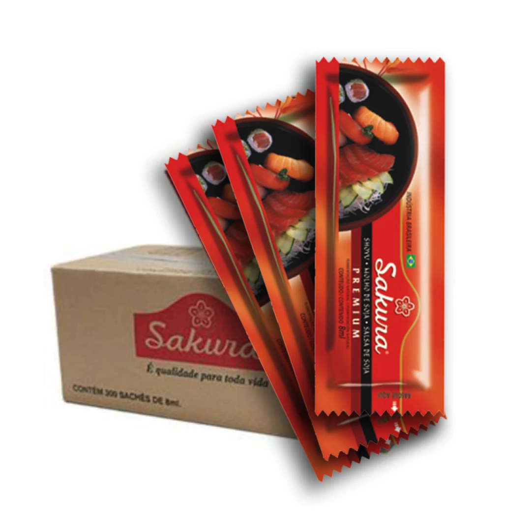 Salsa de Soja Premium Sachet 8 ml Caja x 300 und