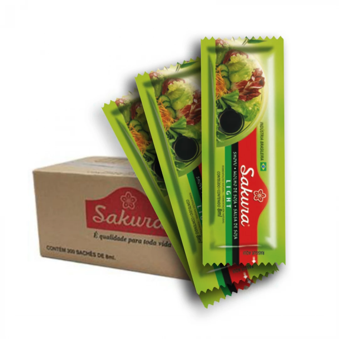 Salsa de Soja Light Sachet 8 ml Caja x 300 und