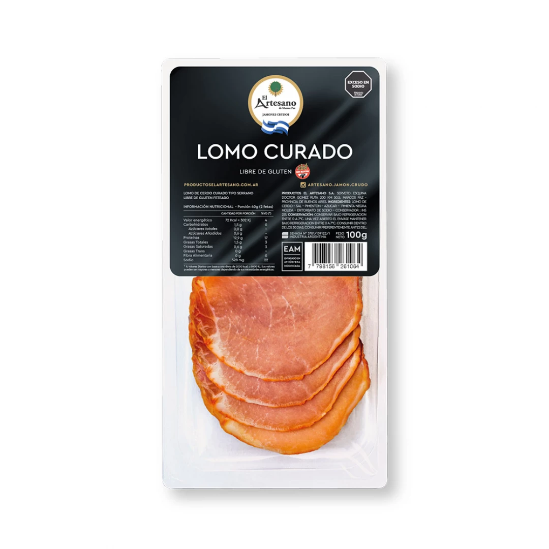 Lomo Curado de Cerdo Fetas 100g