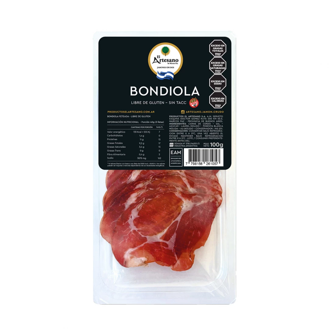 Bondiola Condimentada Fetas 100g