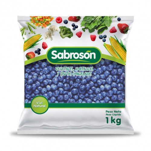 Arándanos Enteros Congelados 1KG