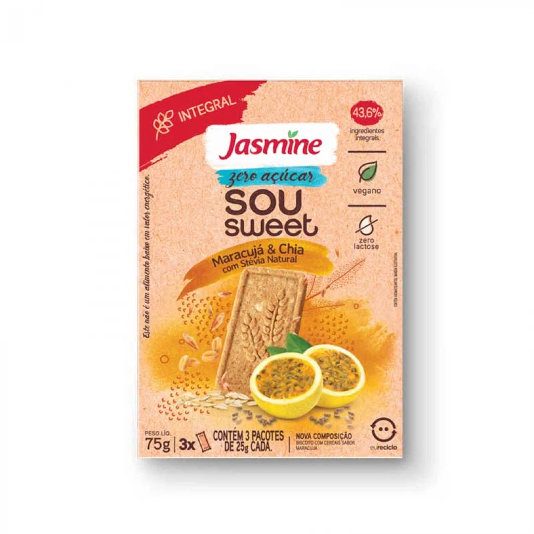 Galletas Dulces Zero Mburucuja y Chía 75g