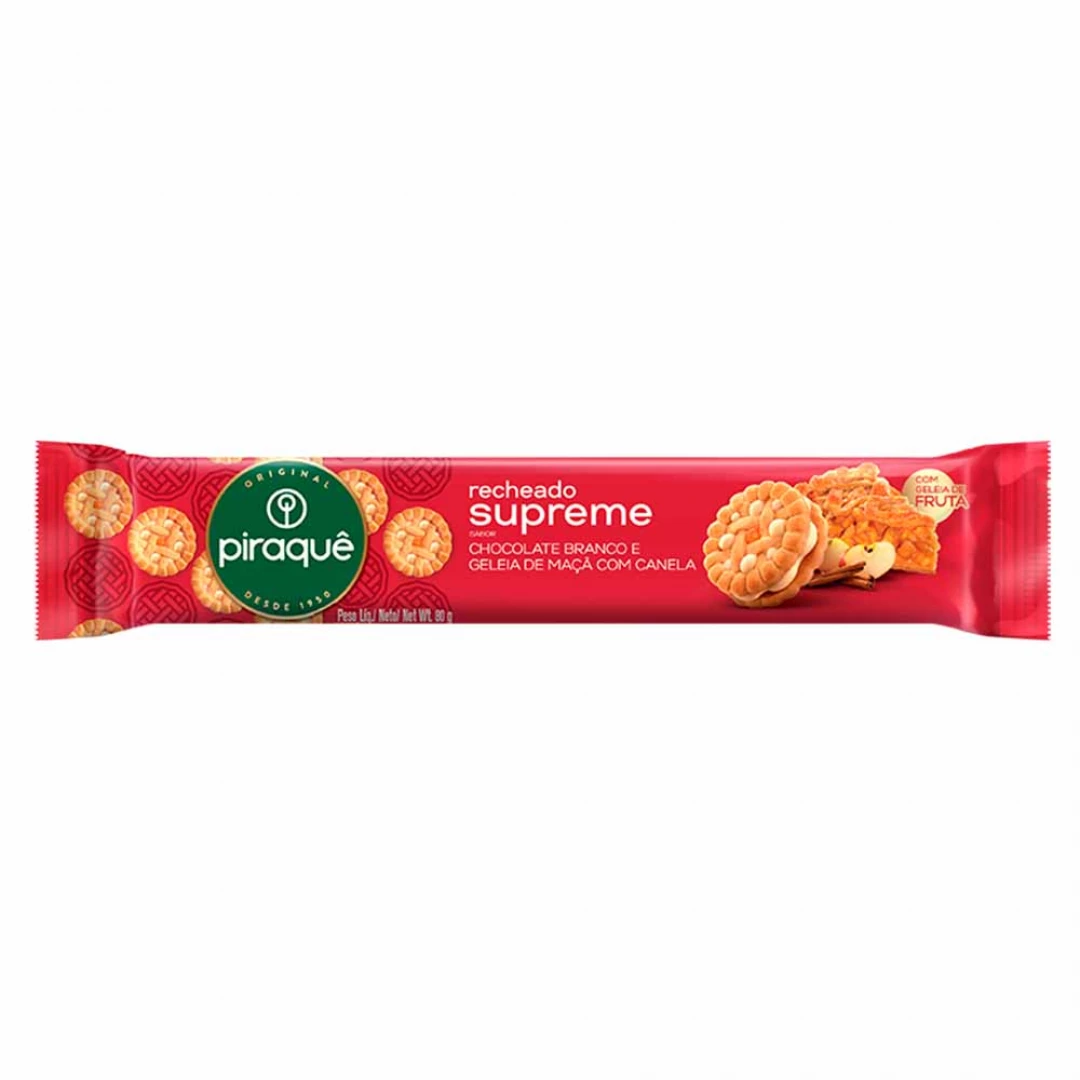 Rellenos Supreme Chocolate Blanco Manzana y Canela 80g