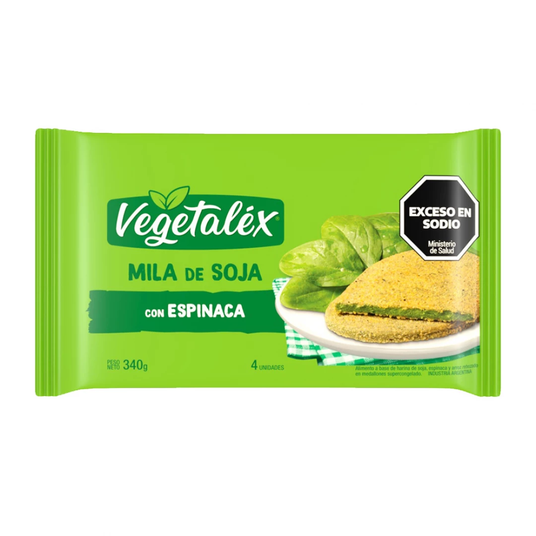 Milanesa de Soja con Espinaca 340 g
