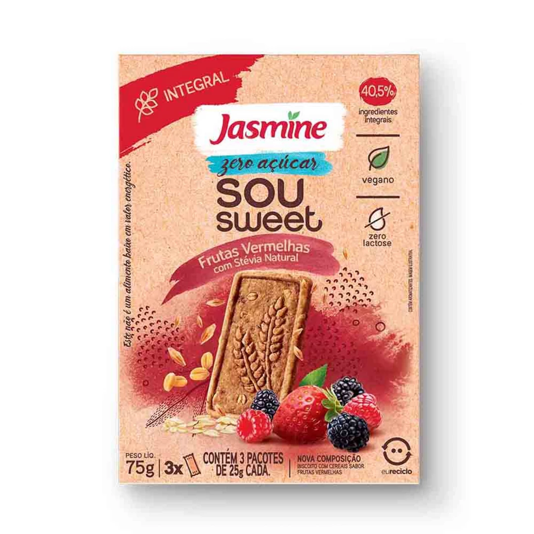 Galletas Dulces Zero Frutos Rojos 75g