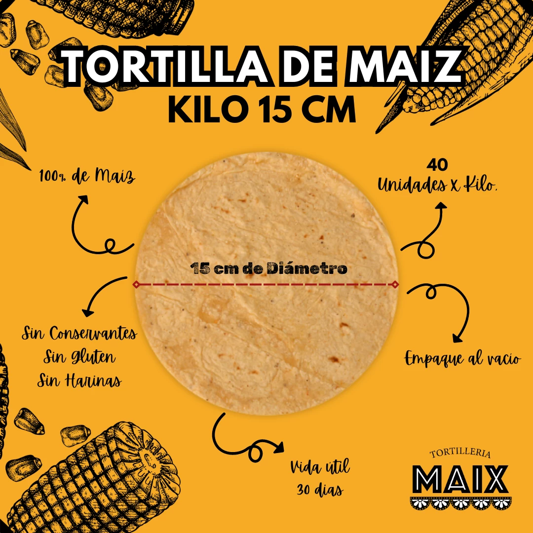 Kilo Tortilla 15cm