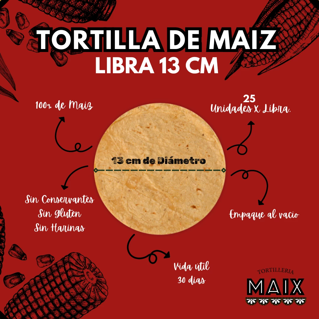 Libra Tortilla 13cm