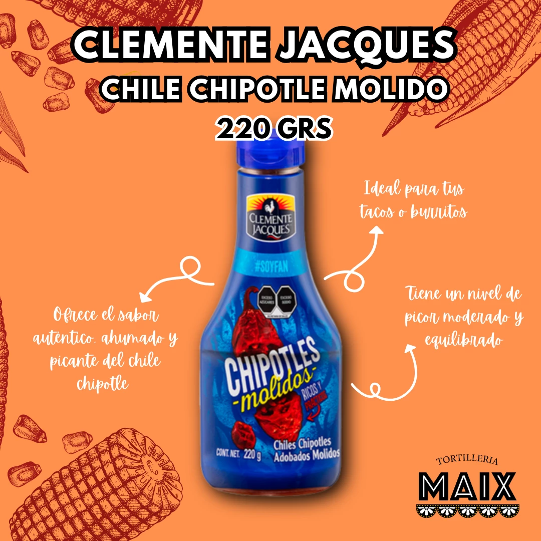 Salsa Chipotle Molido Clemente Jacques 220g