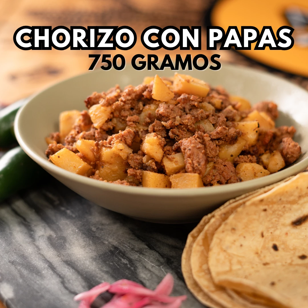 Chorizo con Papas 750 gramos