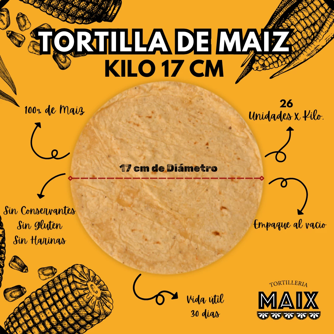 Kilo Tortilla 17cm