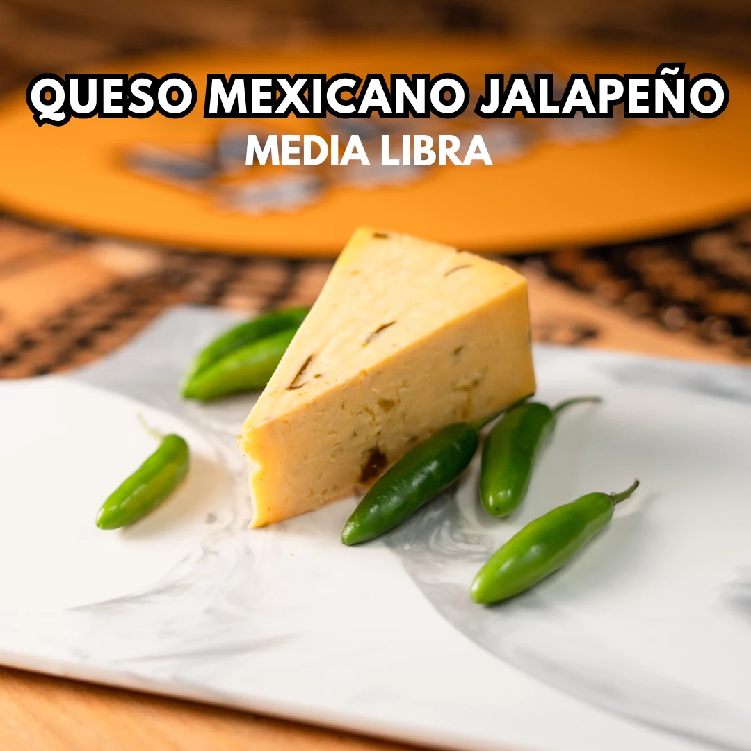 Media Libra de Queso Mexicano Jalapeño
