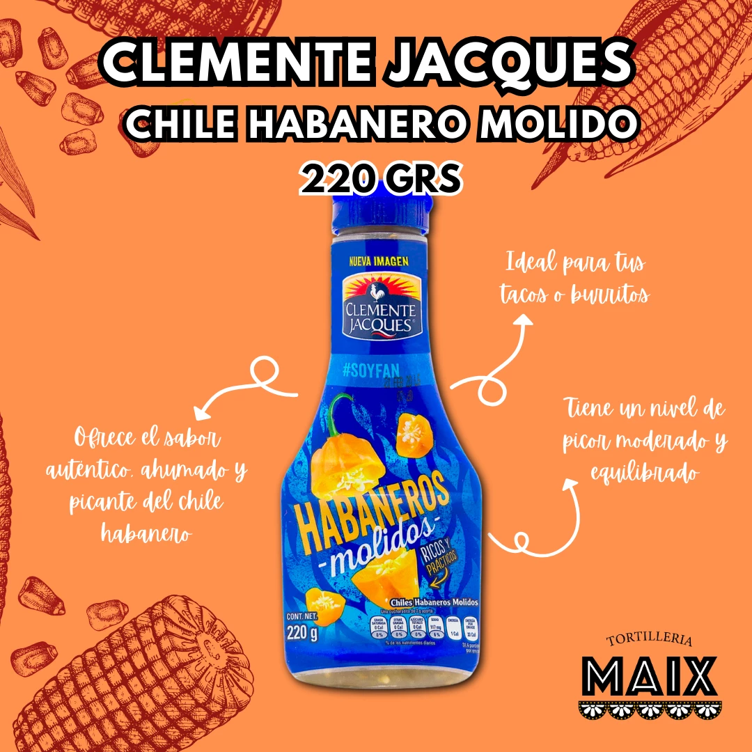 Chile Habanero Molido Clemente Jacques 220gr
