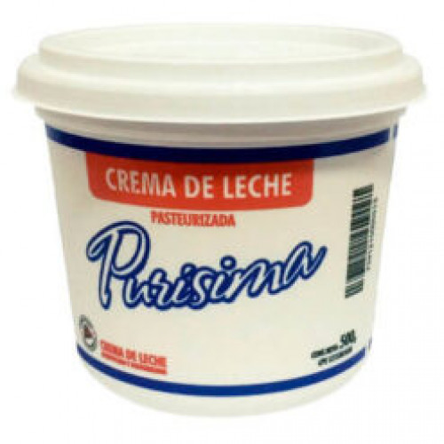 Crema de leche Purísima 500gr