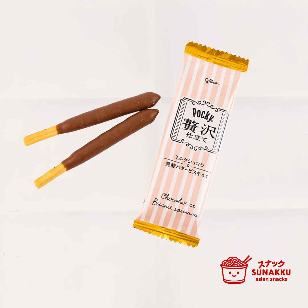 Sobre de mini Pocky Sabor Chocolate con Leche y Mantequilla
