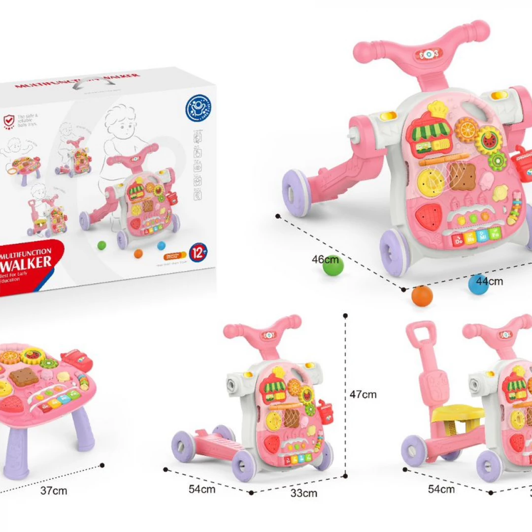 Caminadador de BEBE 4 en 1 Rosado