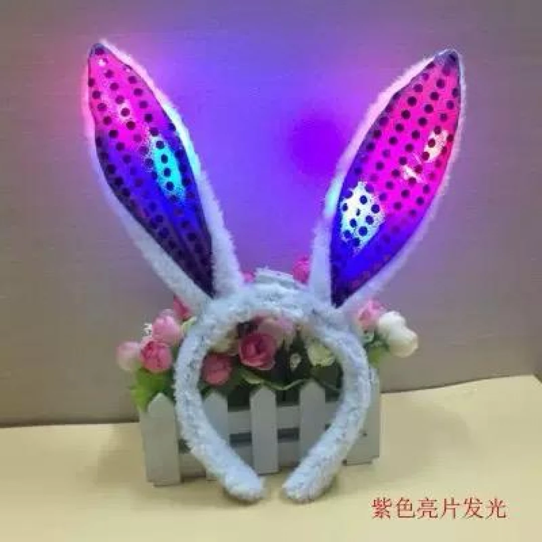 Orejas de pascua con luces (POR DOCENA)