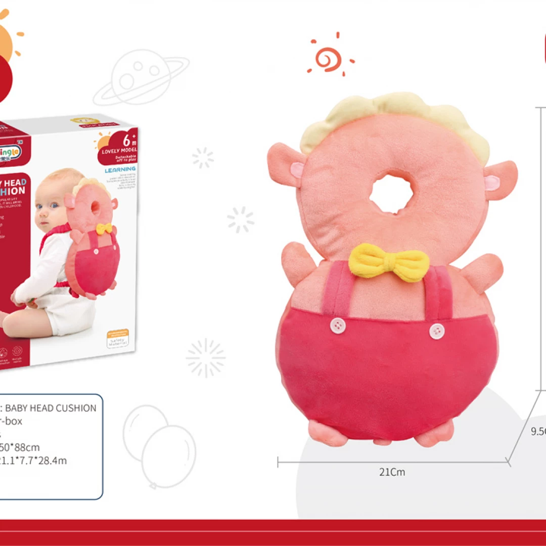 Oferta Almohada Bebe Antigolpe Rosado