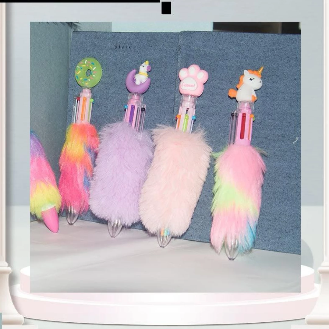 Bolígrafo Peludo Kawaii Surtidos