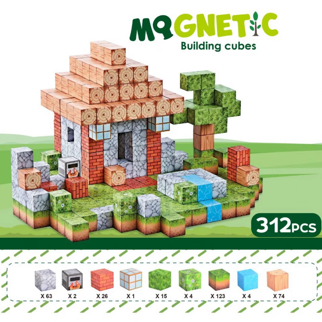 Cubo Magnetico selva 312 pcs