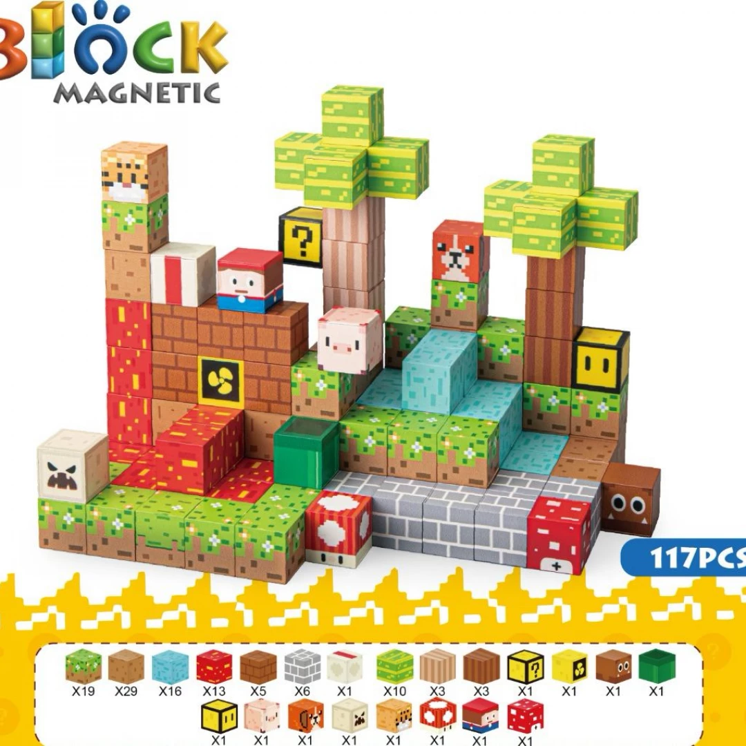 Cubo Magnetico Animal 117 pcs