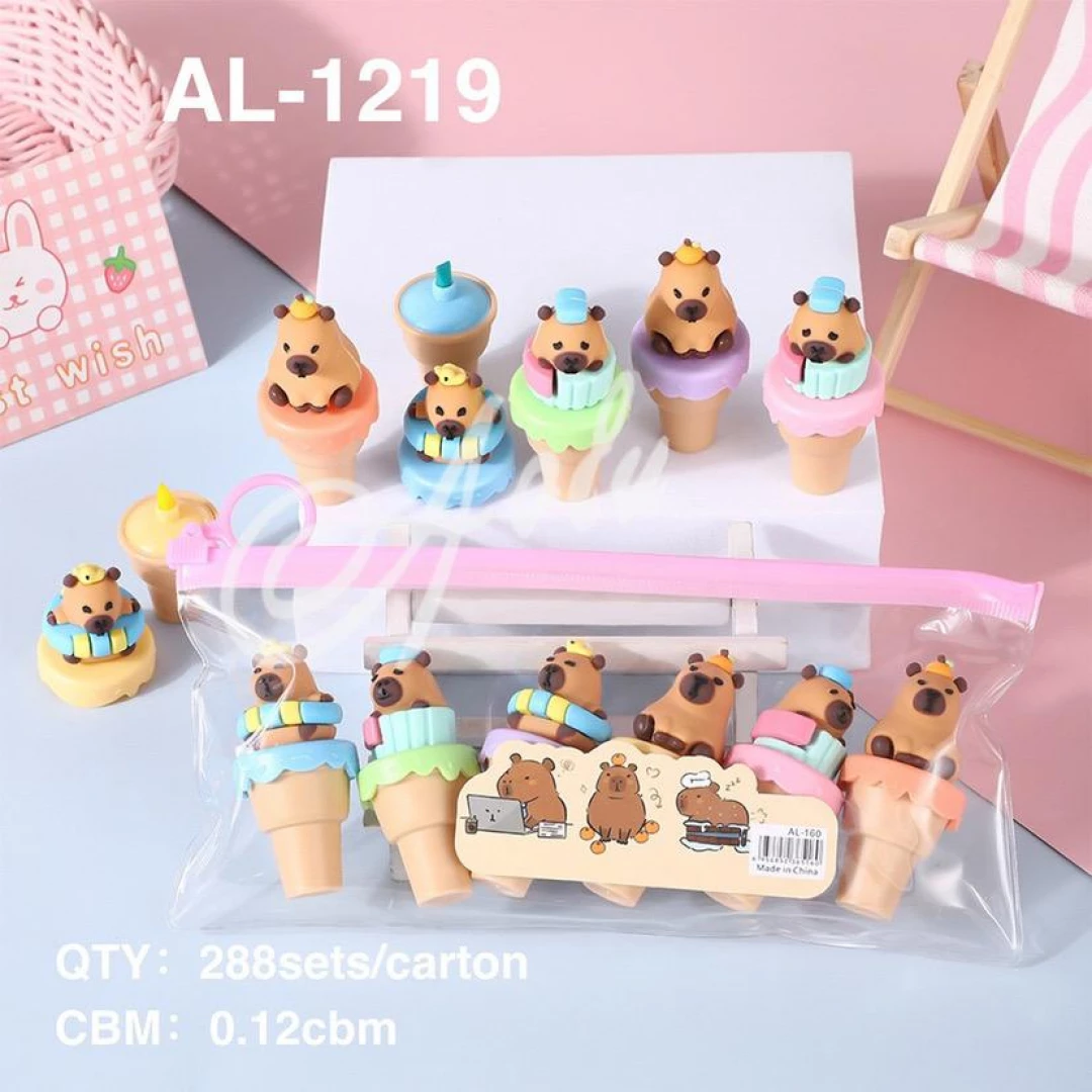 Destacador en bolsa (Capibara)