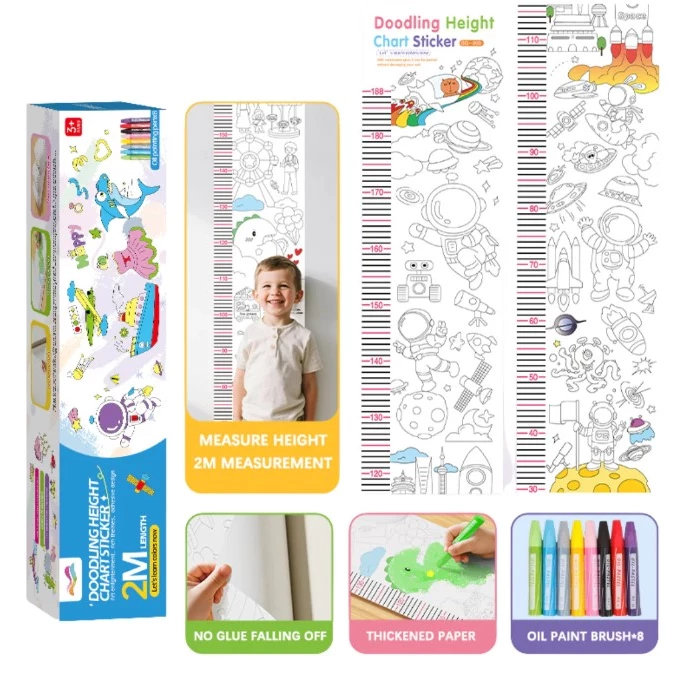 Rollo Adhesivo para Colorear con Crayones 2mts