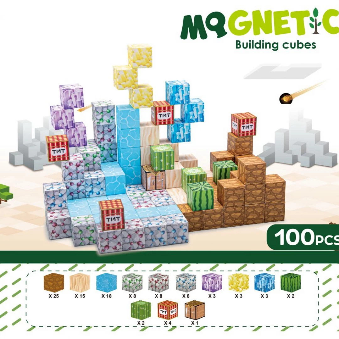 Cubo magnetico desierto 100 pcs