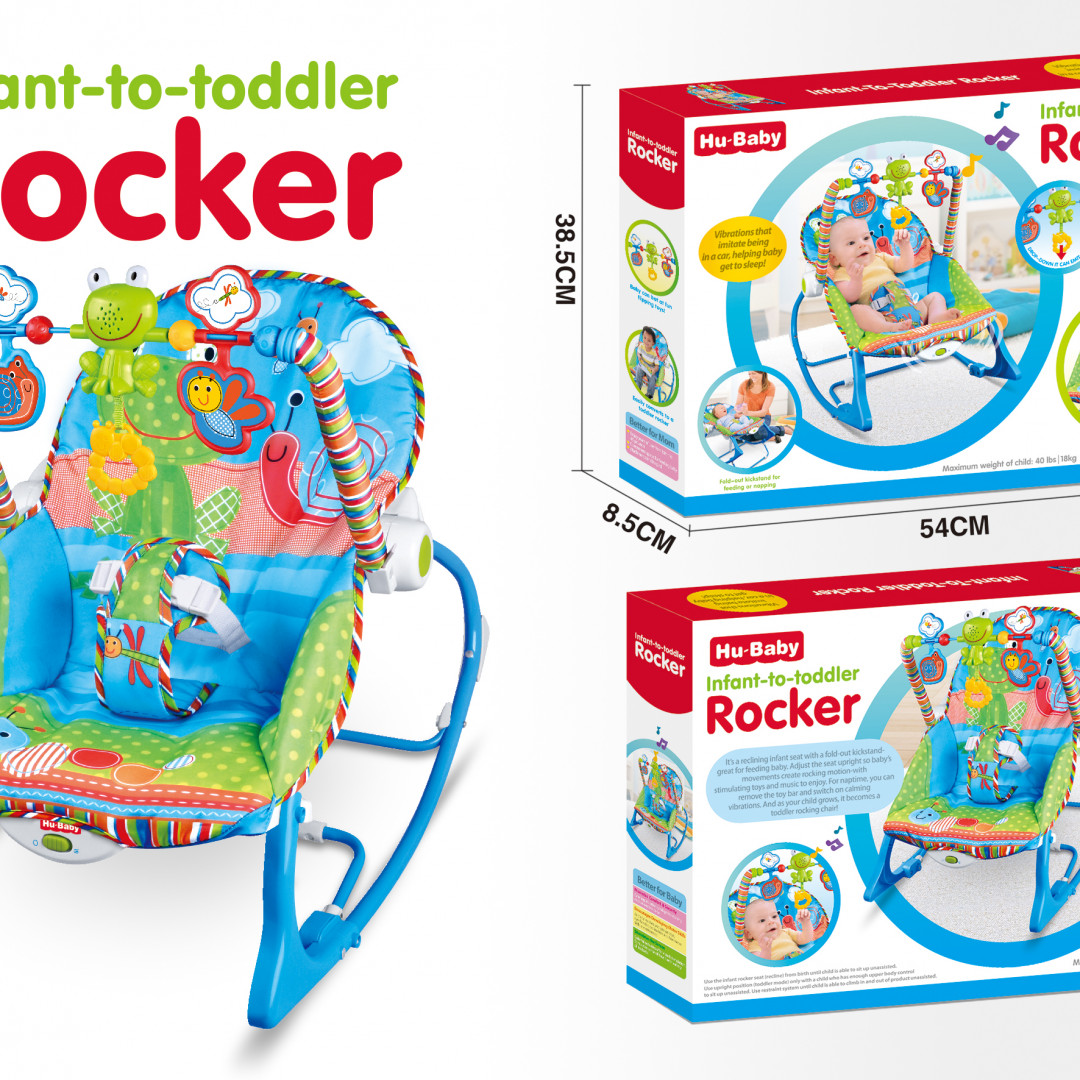 Silla bebe con Vibracion Azul