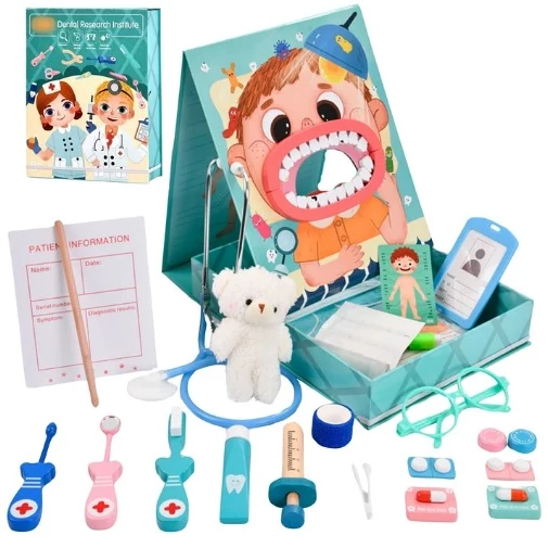 Maleta Juego Dentista Madera