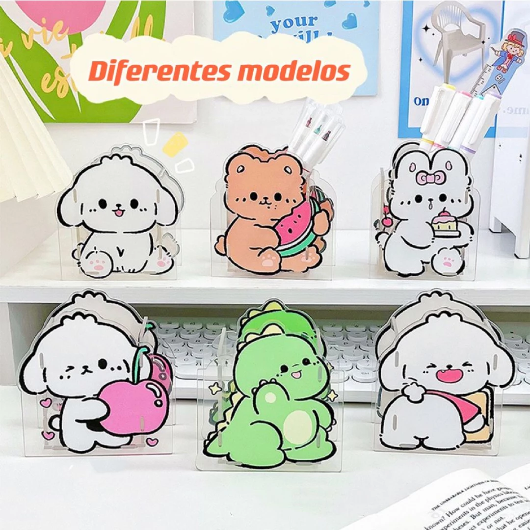 Organizador Mesa Kawaii Diseño Animal