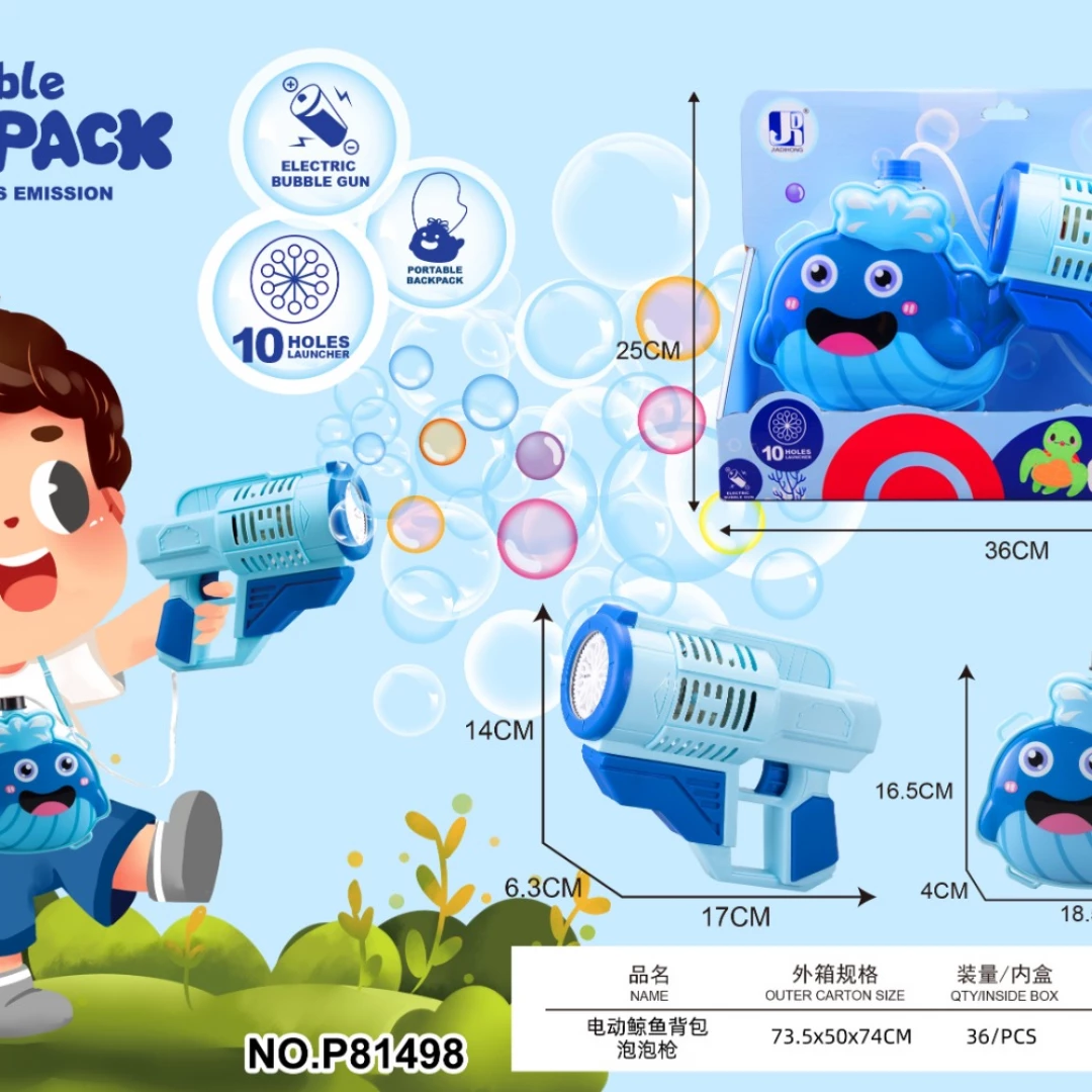 Mochila de burbujas Eléctrica Ballena