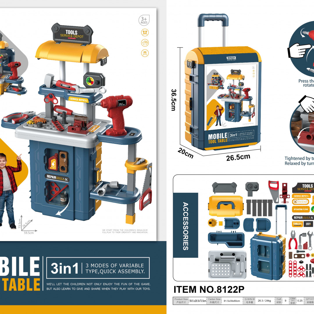 8122 Maletin herramienta 3 EN 1
