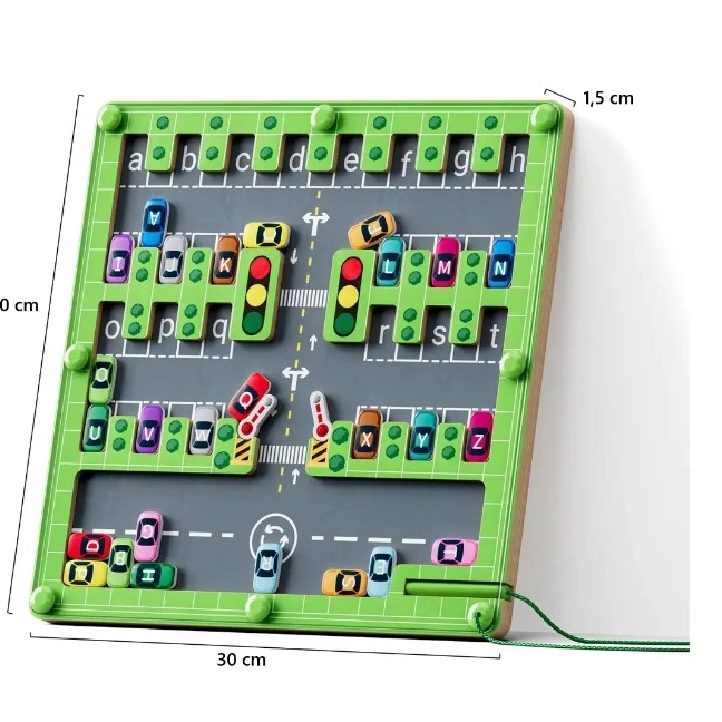 Tablero Magnético Laberinto Autos