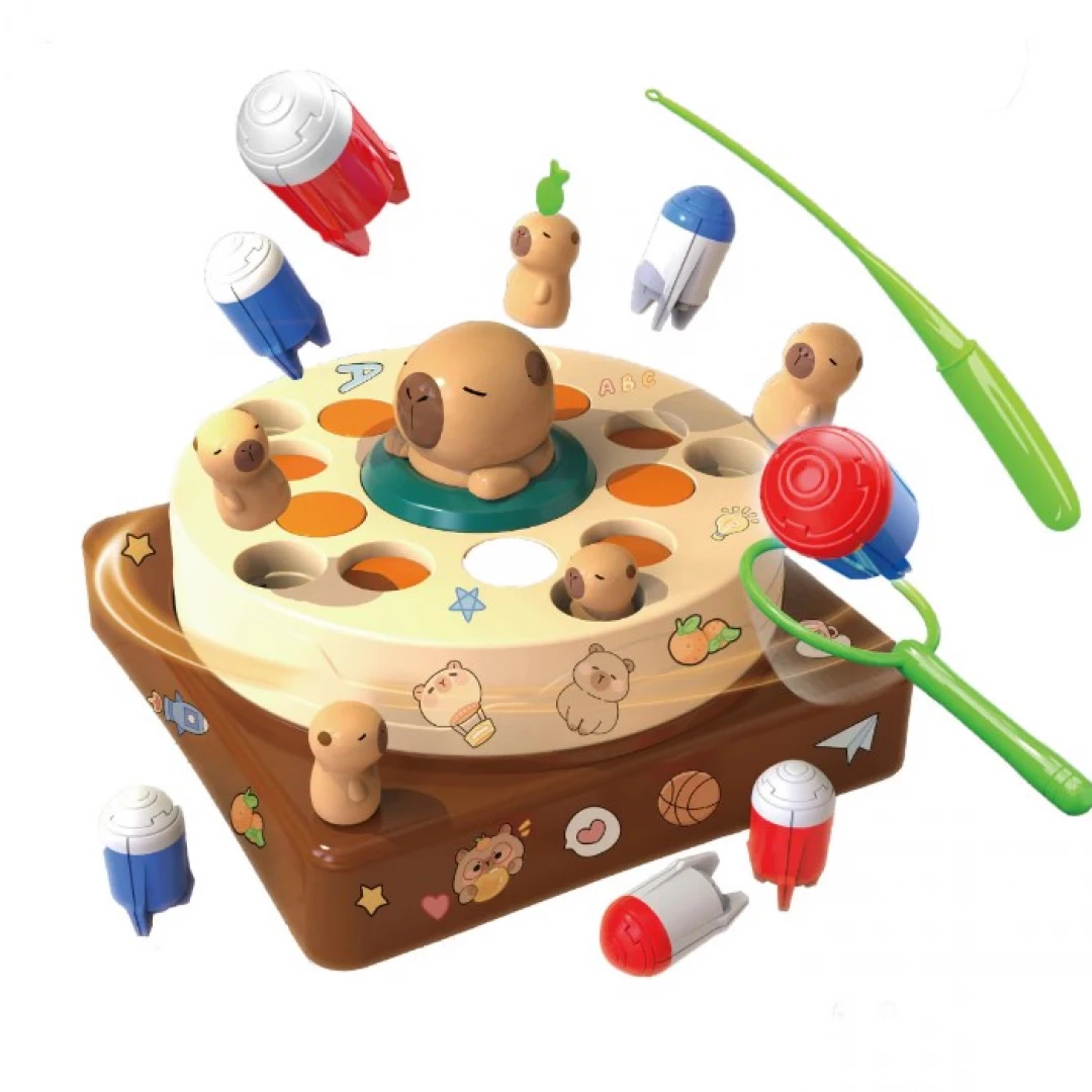 Juego Mesa de Pesca Giratorio Capibara