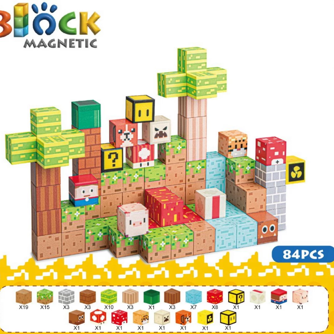 Cubo Magnetico Aminal 84 pcs