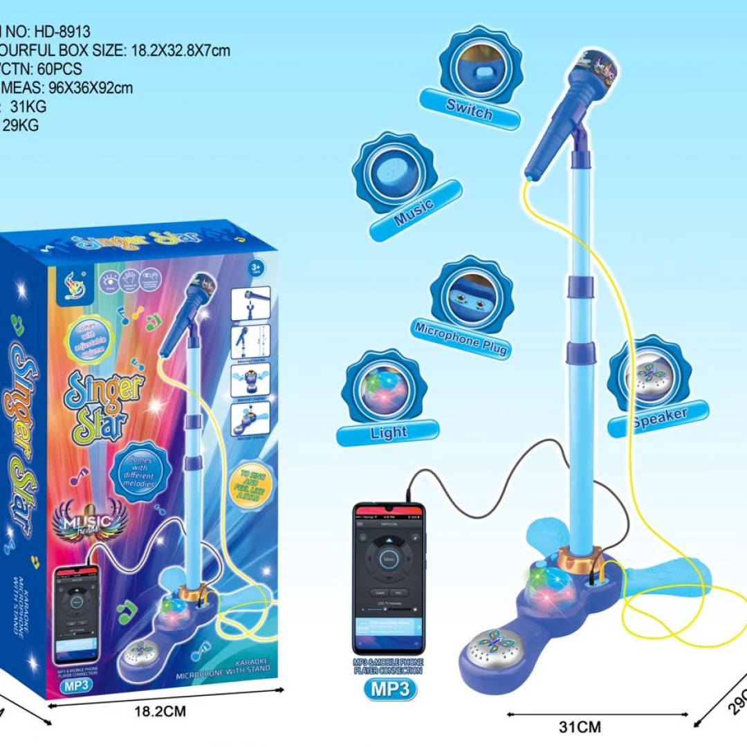 Microfono simple azul